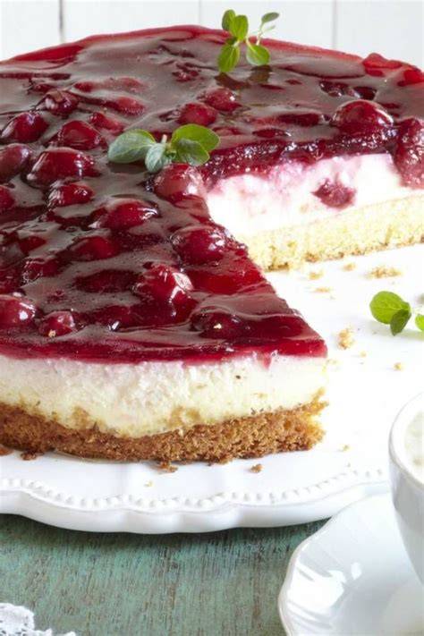 Sommerliche Varianten No-Bake Kirsch Schmand Kuchen