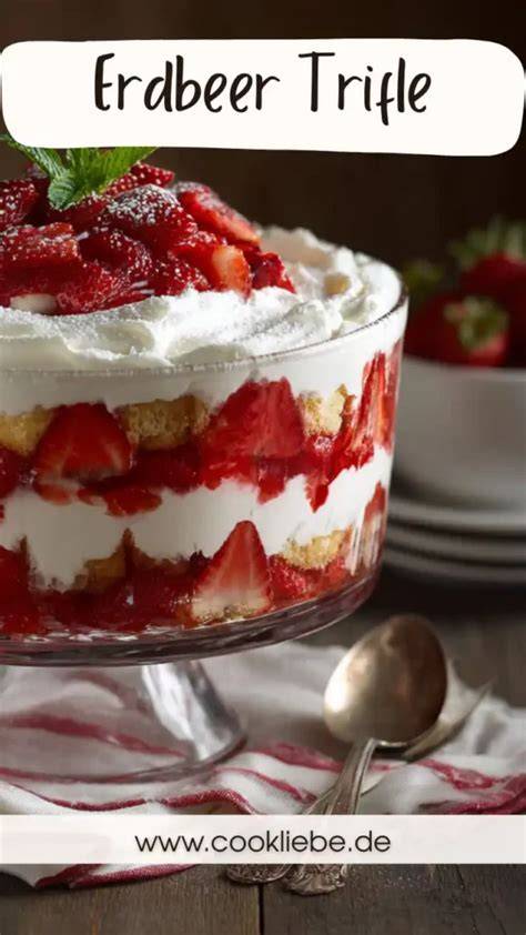 Sommerliches Trifle mit Erdbeeren und Mascarpone