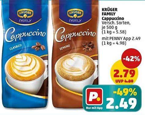 Sortenübersicht: Krüger Cappuccino Varianten