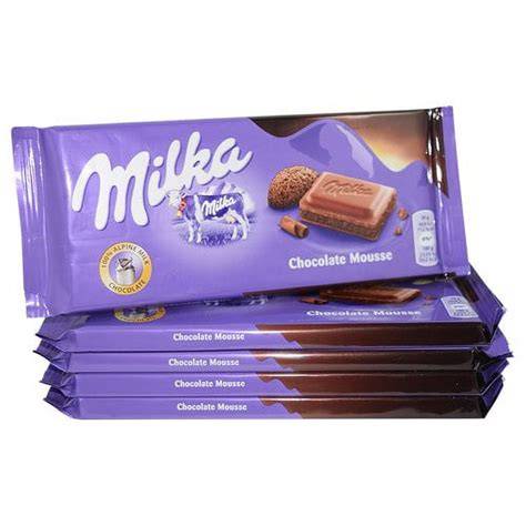 Sortenübersicht Milka Mousse Schokolade
