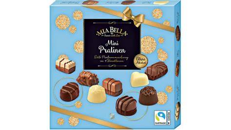 Sortenübersicht und Zutatenstruktur von Mia Bella Mini Pralinen