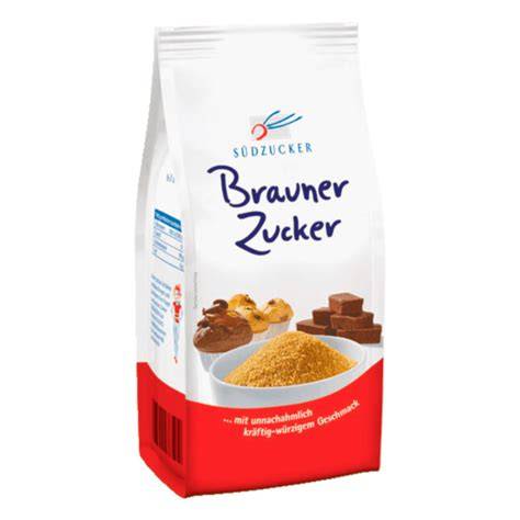 Sorten von Südzucker Brauner Zucker und Rezeptideen