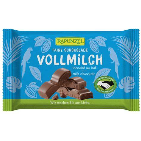 Sortenvielfalt Rapunzel Schokolade (Milch, Kokos, vegan, Frucht)