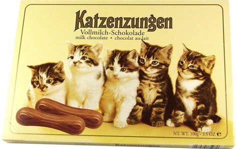 Sortenvielfalt bei Katzenzungen Schokolade