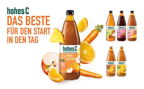 Sortenvielfalt bei hohes C Säften