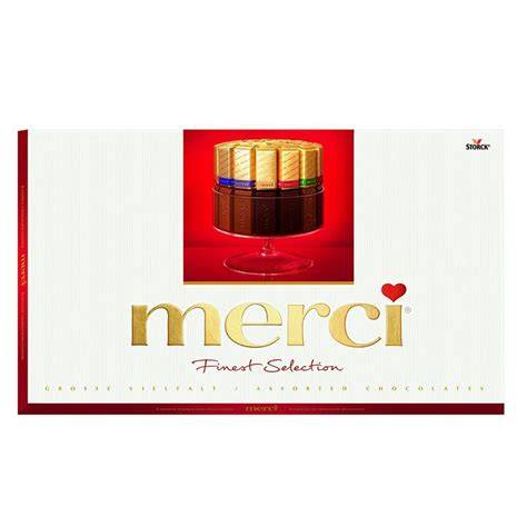 Sortenvielfalt der Merci Finest Selection Schokolade