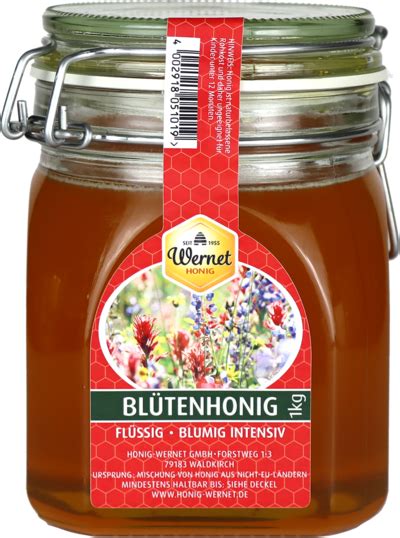 Sortenvielfalt von Wernet Honig