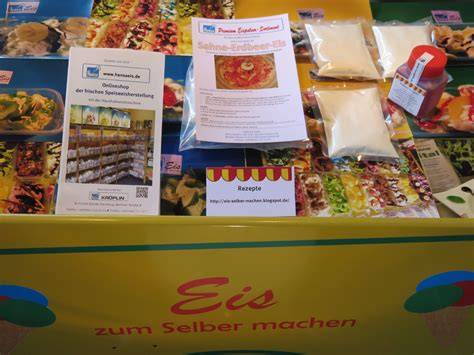 Sortiment Eispulver im Regal