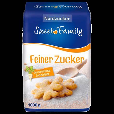 Sortiment feiner Zucker in Verpackungen