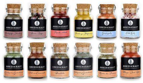 Sortiment von Ankerkraut Gewürzen für Backen und Kochen