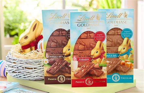 Sortiment-Übersicht Lindt Ostern: Goldhase, Eier, Geschenkboxen