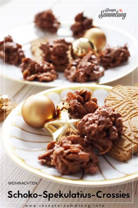 Spekulatius Schoko Crossies auf Backpapier