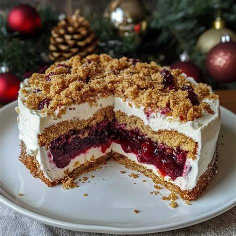 Spekulatius-Torte fertig dekoriert mit Kuvertüre‑Sternen