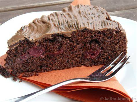 Spiegelglasur Schoko Nuss Kirsch Kuchen