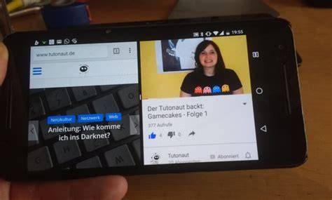 Splitscreen-Modus mit zwei Apps nebeneinander