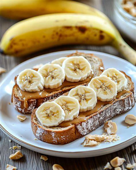 Sportler-Snack: Erdnussbutter mit Banane