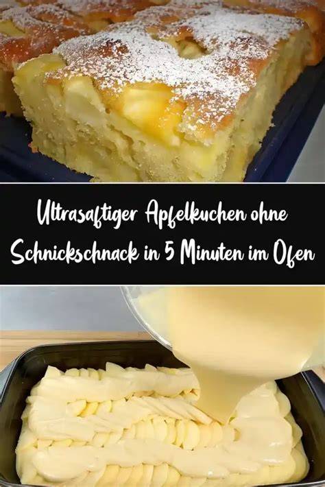 Springform-Apfelkuchen im Ofen