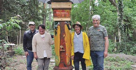 Städtische Bienenstandorte mit Klotzbeuten in Darmstadt