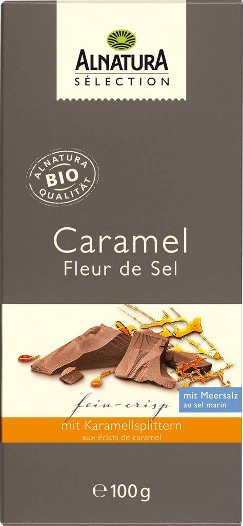 Stück Schokolade mit Fleur de Sel Kristallen