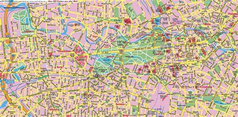 Stadtplan Berlin mit markierten EDEKA-Filialen