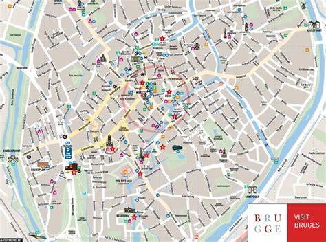 Stadtplan-Ausschnitt: Lage des Choco-Story in der Altstadt von Brügge