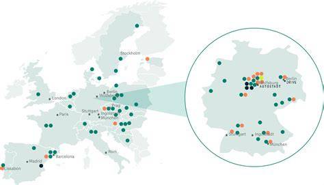 Standorte der Milka-Produktionsstätten in Europa