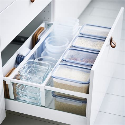 Stapelbare Vorratsdosen in einer IKEA Schublade