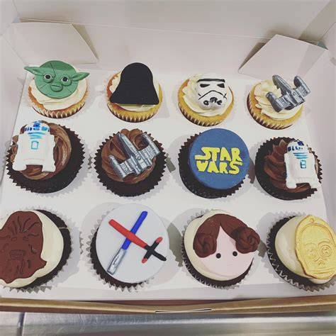 Star Wars Cupcake Deko - einfache Motive mit Marmelade und Zucker