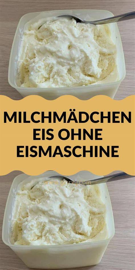 Step-by-step Bildanleitung Milcheis ohne Eismaschine