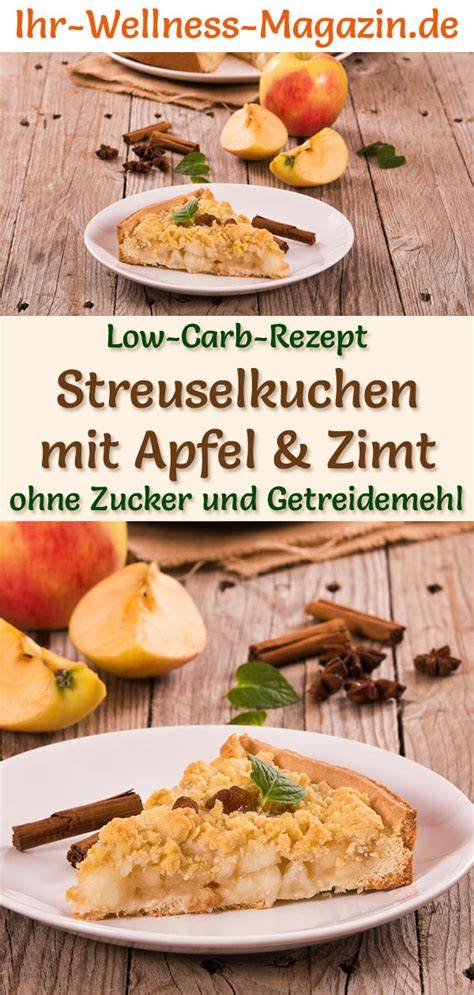 Step-by-step Infografik: Apfelstreuselkuchen low carb und zuckerarm