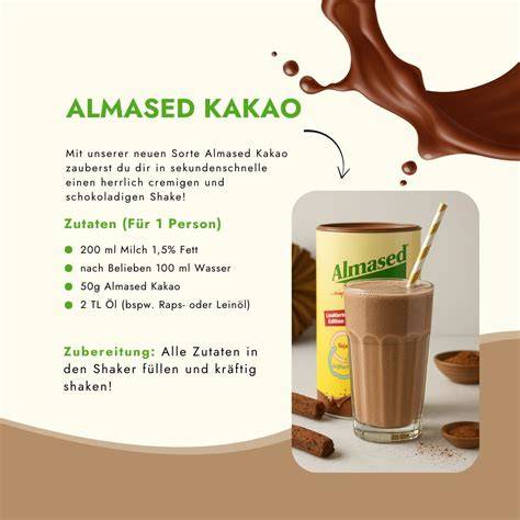 Step-by-step Zubereitung Almased-Kakao im Shaker