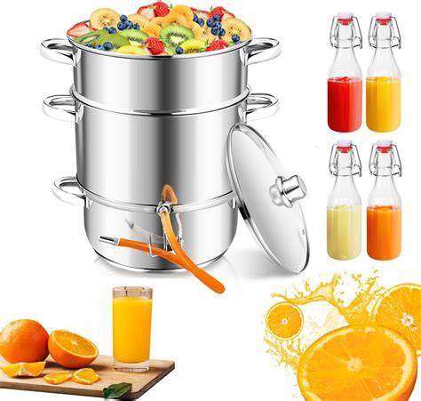 Sterilisation von Flaschen und Entsaften in der Küche