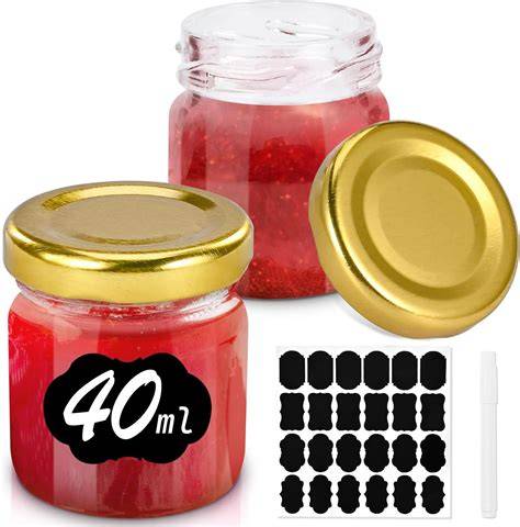 Sterilisierte Einmachgläser für die Marmeladenherstellung