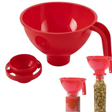 Sterilisiertes Einmachglas, Trichter, Marmeladentrichter, sauberes Abfüllen