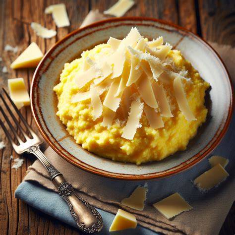 Sterne-Polenta mit Trüffel-Überbackung