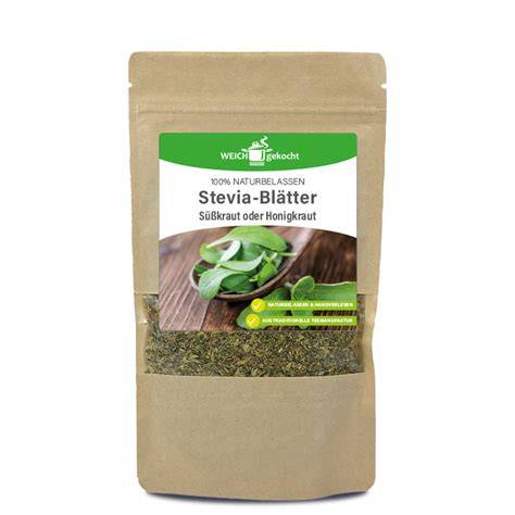 Stevia-Blätter und Extraktionsschema