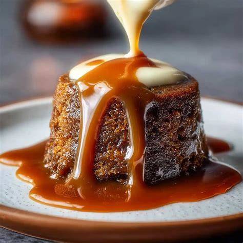 Sticky Toffee Pudding mit Toffeesauce