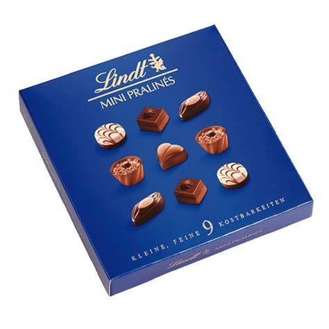 Stilvolle Packungen Lindt Mini Pralines in kleinen Formaten