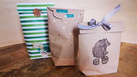 Stoffbeutel und Papiertüten als Pralinenverpackung