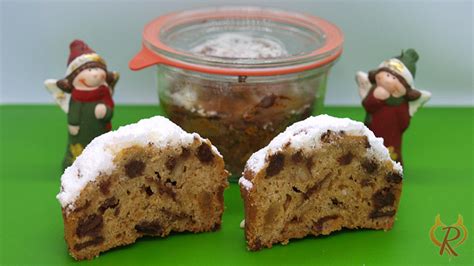 Stollen im Weckglas als Geschenk