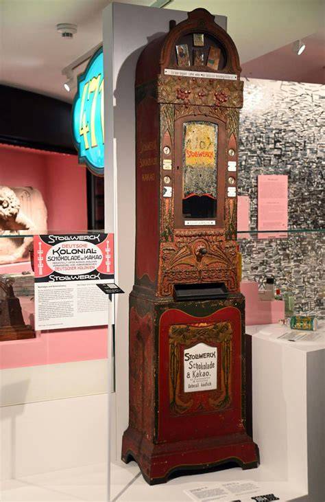 Stollwerck Schokoladenautomat, New York um 1900