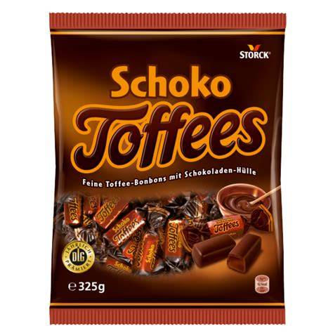 Storck Schoko Toffees Karamell Bonbons in Verpackung