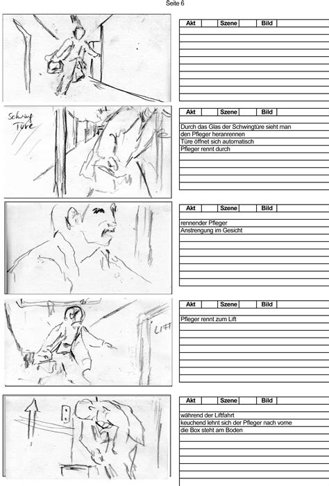 Storyboard mit ausgewählten Filmszenen und Popsong-Einsatz