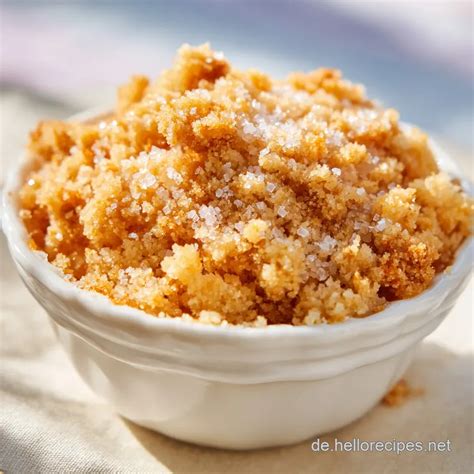 Streusel Herstellung und Textur