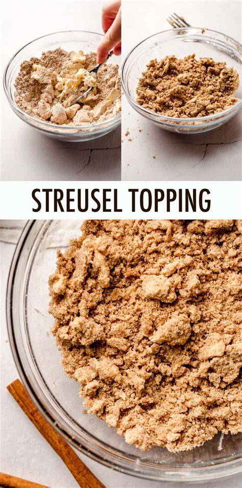 Streusel als Dessert-Topping