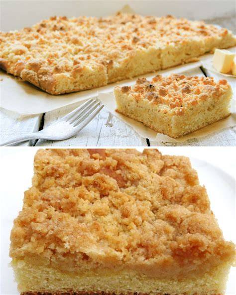 Streuselkuchen auf der Kaffeetafel - Serviervorschlag
