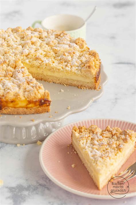 Streuselkuchen mit Pudding