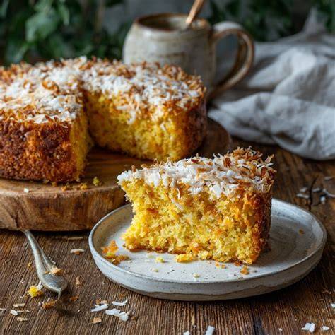 Streuselzubereitung mit Kokosraspeln