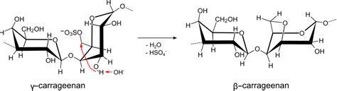 Struktur von Carrageen aus Rotalgen