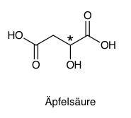Strukturformel Äpfelsäure